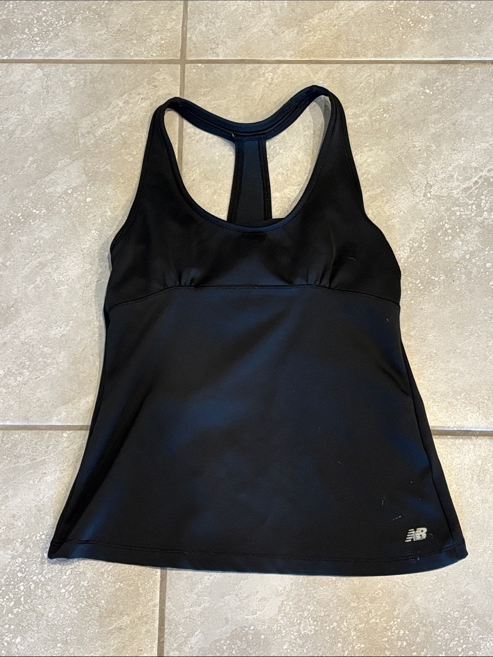 New Balance Black Athletic Tank Top Built In Bra M